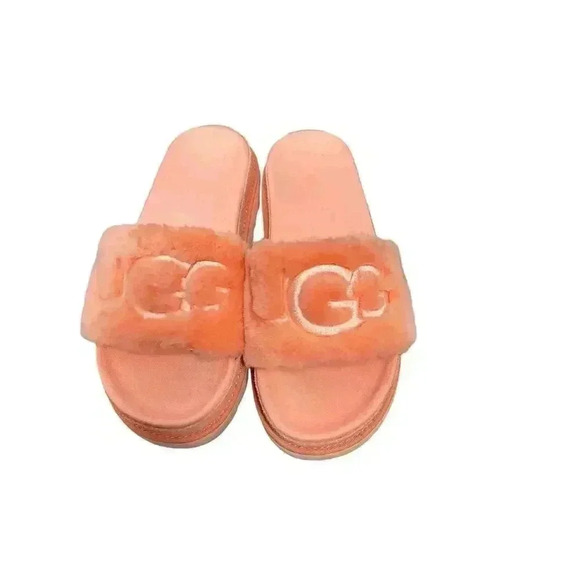 UGG Women's Laton Sheepskin Fur Slides in Beverly Pink Size 7.5 - Picture 5 of 8